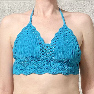 Crochet Bralette Top Size S